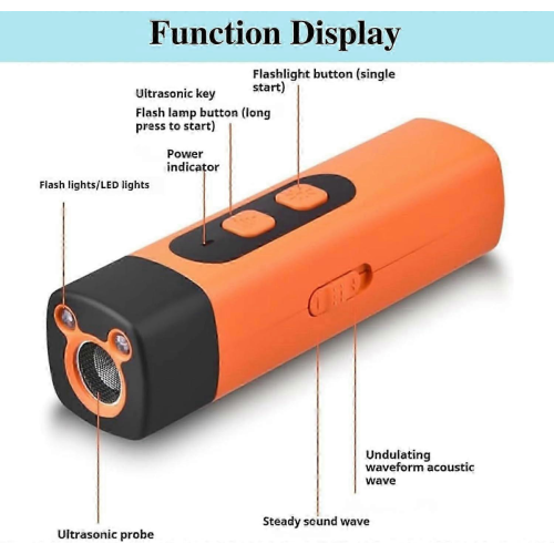 dog training device with led flashlight 1