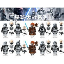 Lego Plo Kloon Clone Troopers Wolf Figure Toys Minifigures Jedi Star Wars Collectibles