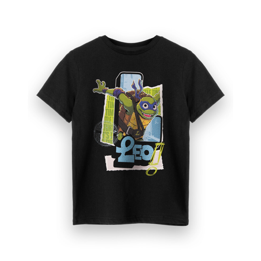 Teenage Mutant Ninja Turtles (5-6 Years) Short Sleeved T-Shirt (Boys Black)