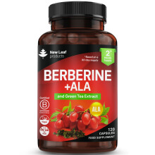 Berberine + ALA Capsules - 120 Vegan Capsules With Green Tea Extract