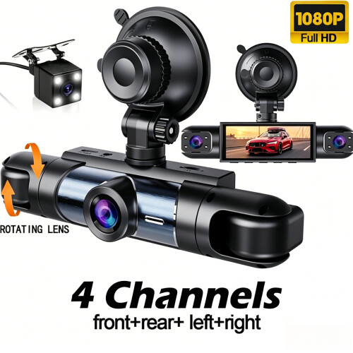 Four Channel 360 1080P Dash Cam DVR Recorder