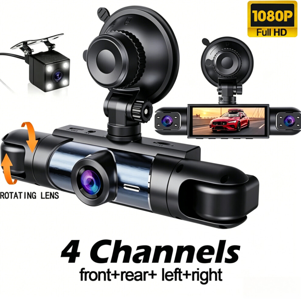 Four Channel 360 1080P Dash Cam Dvr Recorder 4048712648048