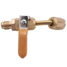 4X R410a R134a Brass Shut Valve for A/C Charging Hoses HVAC 1/4inch AC Refrigerant