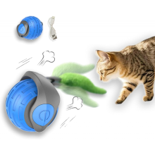 Interactive Cat Toy 2.0, Automatic Moving Pet Toy for Indoor Cats, Self-Playing Exercise Chase Ball for Active Fun