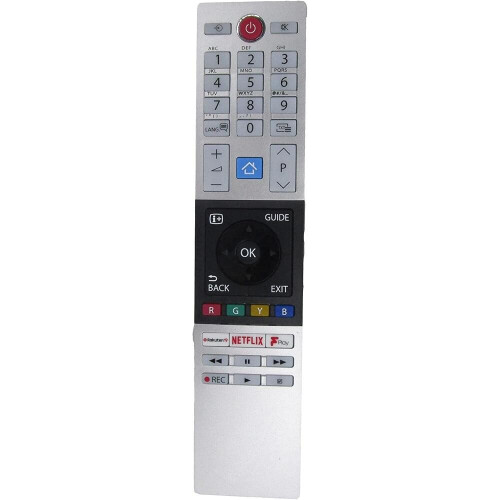 Replacement Remote Control for Smart Television, Plastic TV Remote Replacement Controller, Black Home Accessory