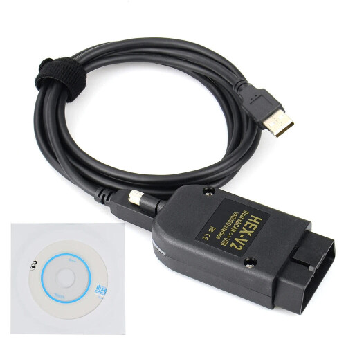 Premium Diagnostic Interface and Software Bundle for Vehicle Coding and Fault Reading, USB OBD2 Scanner Kit