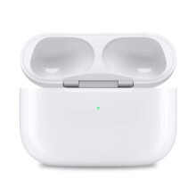 Náhradné bezdrôtové nabíjacie puzdro kompatibilné s AirPods Pro 2. generácie, tlačidlo synchronizácie Bluetooth, biele