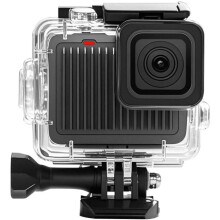 Boîtier étanche pour GoPro HERO 4K 2024, protection contre la plongée jusqu'à 60 m (196 pieds) avec vis de fixation et boucle, transpar