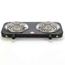 Electric Hotplate with Coil Burner, Power Indicator Lights, Easy-Clean Countertop Cooktop for Home Kitchen