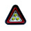 Portable LED Warning Triangle Work Light, USB Rechargeable Emergency Spotlight with 4 Lighting Modes for Car Travel 1