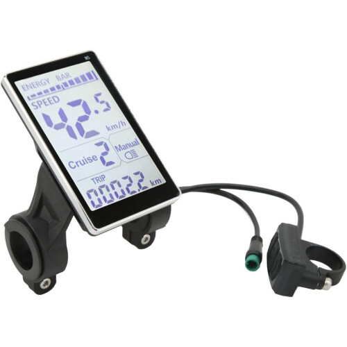 Ηλεκτρικό ποδήλατο LCD οθόνη μετρητή 5 ακίδων 24V 36V 48V 60V αντικατάστασης πάνελ