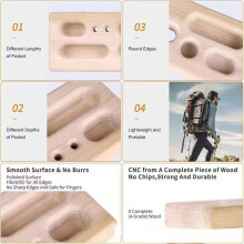Hangboard Rock Climbing Training Board Finger Strength Grip Exerciser Portable Pull Equipment Home Gym Accessories