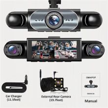 Four Channel Dash Cam 360 Car Recorder Black Box Night Vision Parking Monitor