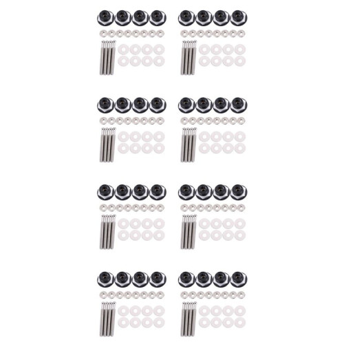 32X Push Button Quick Release Car Hood Bonnet  Pin Lock Bumper Clip Black 1