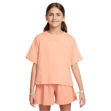 (9-10 Years, Mid Blue) Nike Girls Swoosh Regular T-Shirt