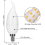 E14 LED Flame Bulb 3W, 3 Lighting Modes, 4 Pack Decorative Flickering Flame Effect Bulbs for Home Decor, Warm Light 2