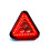 Portable LED Warning Triangle Work Light, USB Rechargeable Emergency Spotlight with 4 Lighting Modes for Car Travel 2