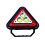 Portable LED Warning Triangle Work Light, USB Rechargeable Emergency Spotlight with 4 Lighting Modes for Car Travel 4