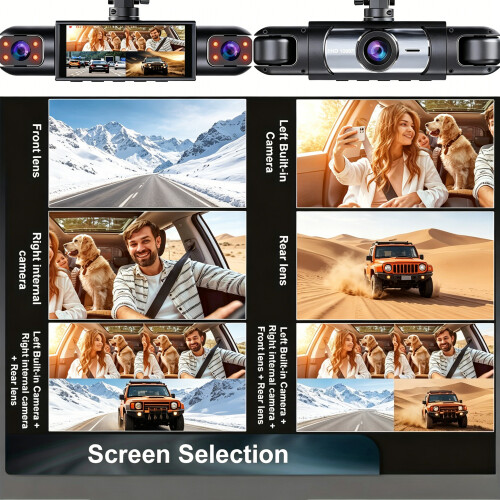 Four Channel 360 1080P Dash Cam DVR Recorder 2