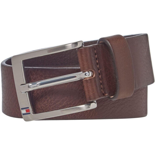 Tommy Hilfiger (85cm, Dark Brown) Tommy Hilfiger Mens Aly Plain Leather Belt