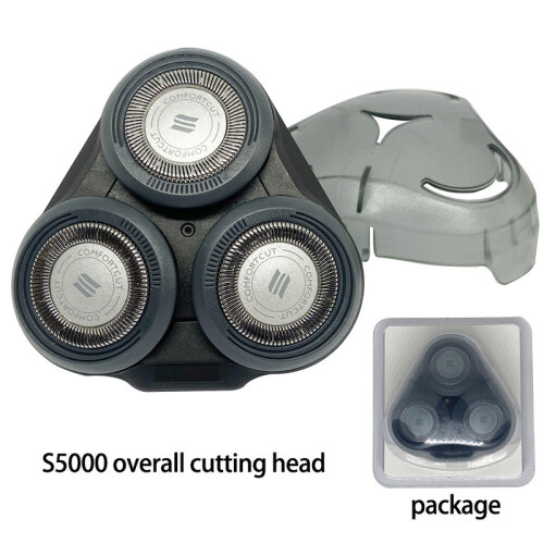 Replacement Complete Head Assembly for Electric Rotary Shavers Series 5000, Durable Precision Shaving Head Unit 1