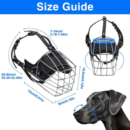 Bull Terrier Muzzle for Training and Walking, Anti-Biting Dog Basket Muzzle with Neoprene Padding, Breathable Wire Desig 1