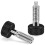 1 Set of M6 Knurled Handle Quick-Release Pins -Retractable Spring Plunger Quick-Release Locking Pins (2 Large + 2 Small) 5