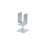 214500 U-Post Support | Adjustable Width and Screw-On | Yellow Galvanised | Width 71-131 mm 1