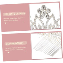4 stk. Rhinestone Perle Krone Jentetiara Hodepryd for Hårtilbehør Gutter og Jenter Prinsesse Fe Festdekor