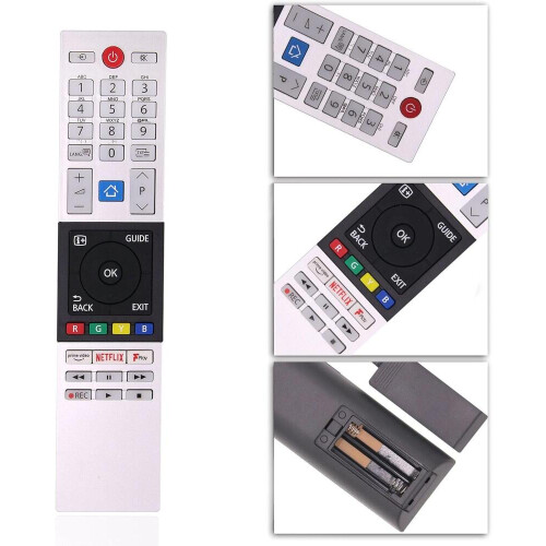 Replacement Remote Control for Smart Television, Plastic TV Remote Replacement Controller, Black Home Accessory 2