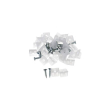 25Pcs Furniture Chest Drawer Bottom Repair Fixing Mend Mending Fasten White