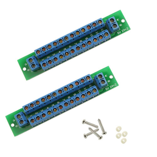 2pcs Power Distribution Board 2 Inputs 13 Pairs Outputs compatible with DC AC Voltage PCB007