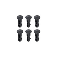 3 Pairs of Wheelie Bin Lid Hinge Pins 65x18mm Black Plastic Fit compatible with 240 Liters Outdoor Wheelie Trash Bins