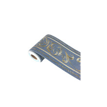 3D Navy Floral Pattern Molding Peel Stick Wall Border compatible with Home Wall Decor Bathroom Kitchen4 inch by 164 feet Navy