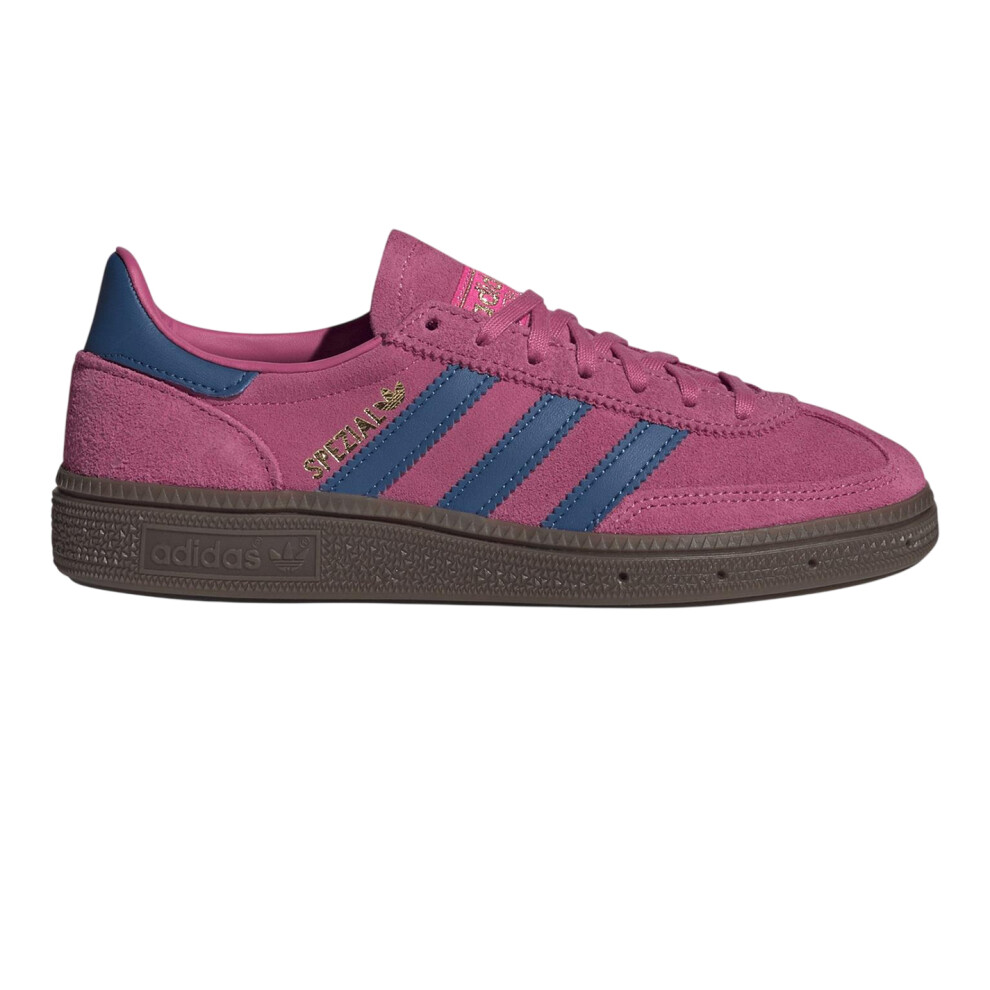 Adidas (4.5 Uk, Shock Pink/Blue) Childrens/Kids Handball Spezial Cow Suede Trainers