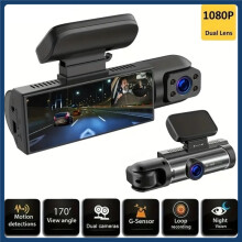 Dual Lens FHD 1080P Car Dash Cam Interior Recorder Black Box