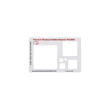 5 inch Clear Plastic Fibonacci Golden Ratio Squares Drawing Template Provides a Set of Square Drawing templates That are Perfectly Proportioned Using