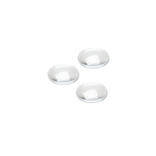 50Pcs Crystal Clear Round Cabochon Flat Back Glass Dome Tile Jewellery Making,25mm