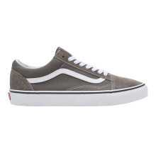 (8 UK, Grey) Vans Mens Old Skool Canvas Trainers