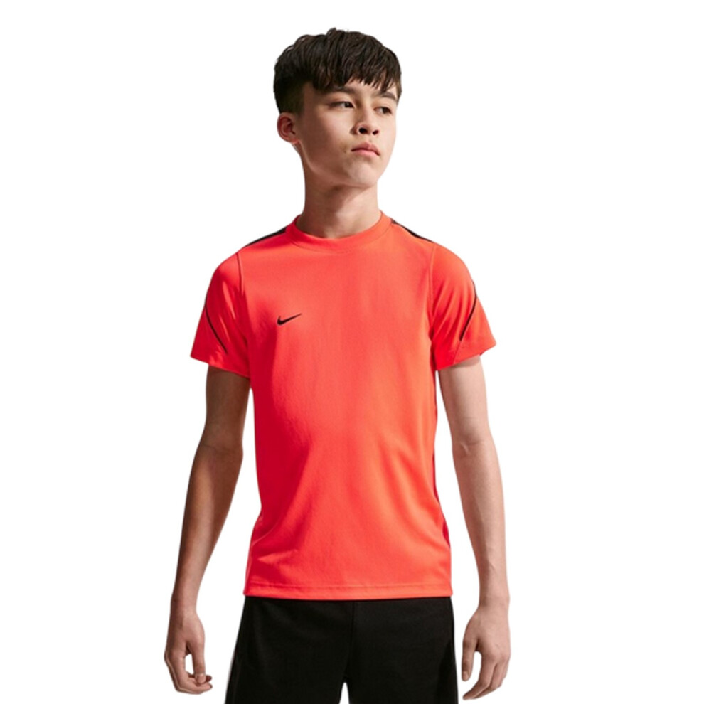 Nike (11-12 Years, Lava) Childrens/Kids Strike Dri-Fit Football T-Shirt