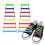 Elastische Schnürsenkel ohne Binden MultiColor 1