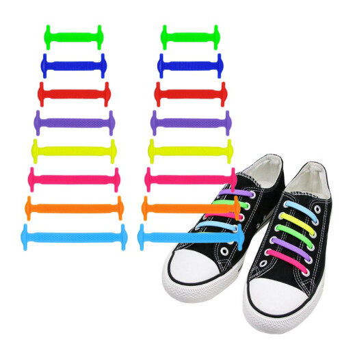 Elastische Schnürsenkel ohne Binden MultiColor
