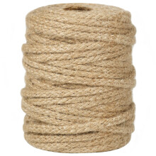 5mm Thick Jute Twine String, 30M Braided Jute Garden Rope compatible with Gardening, Cat Scratcher, Gift Wrapping and Crafts Decoration (Brown)