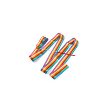 5Pcs Dancing Ribbon Streamers, 78.7 Inches Art Gymnastics Rhythmic Ribbons with a Twirling Rod Baton Gym Stick