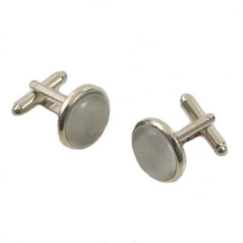 Dress Cufflinks - Pearly Grey