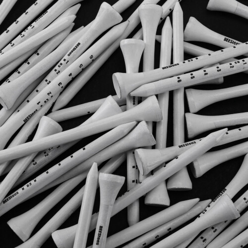100Pcs Professional  83mm White  Wood Tees Accessories  Training Aids