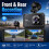 3 Inch Dual Lens Dash Cam Front and Rear Car DVR with Reverse Camera 3