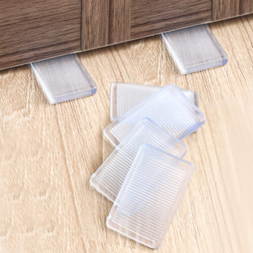 8 Pcs Plastic Clear Table Shims Level Wedge compatible with Home Improvement Hav 1