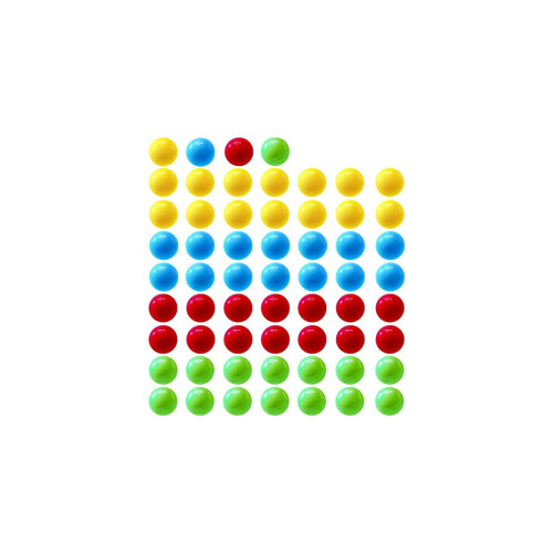 60Pcs Game Replacement Marbles Balls Compatible with Hungry Hungry Hippos