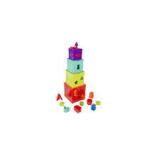 62243469471 Sorting & Stacking Boxes – Nesting Toddler Play Color-Coded Dexterity Keys – Numbers, Letters & Shapes – Lock & Learn Activity Cubes